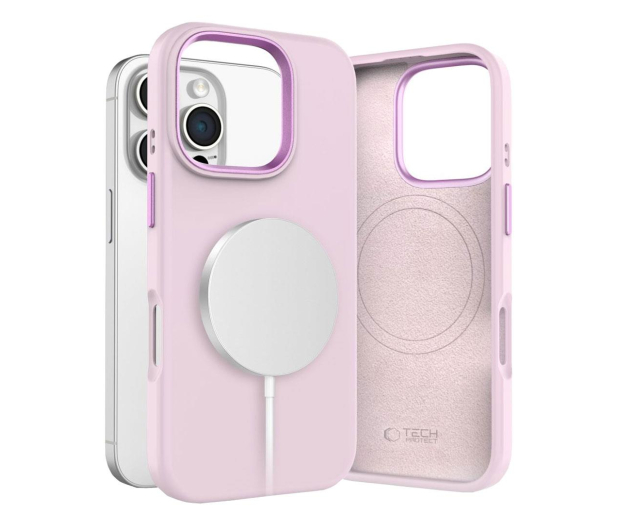 TECH-PROTECT Silicone Pure Magsafe do iPhone 16 Pro pink pearl 5906302372577 - 1296673 - zdjęcie